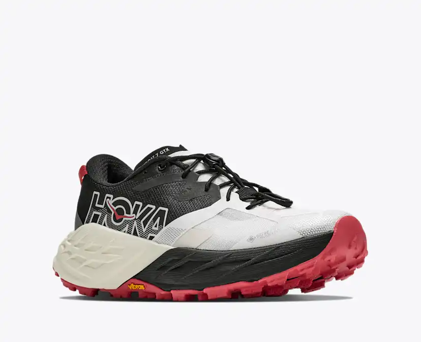 Женские кроссовки Hoka Speedgoat 7 GTX, цвет: Алебастровый / Чёрный — фото 6