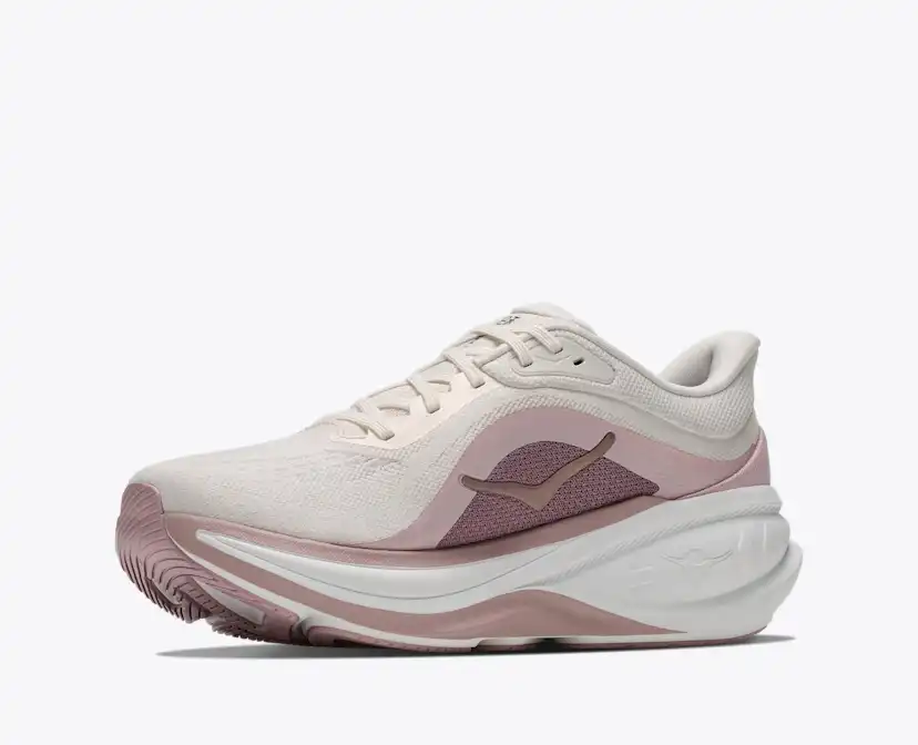 Женские кроссовки Hoka Clifton PRO, цвет: Алебастровый / Розовый — фото 4