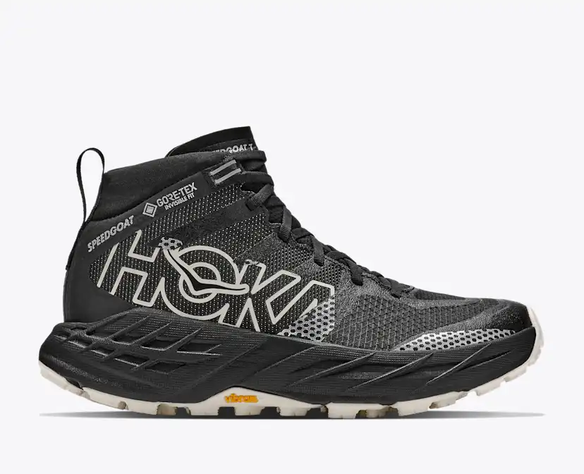 Женские кроссовки Hoka Speedgoat 7 Hike GTX, цвет: Чёрный / Алебастровый