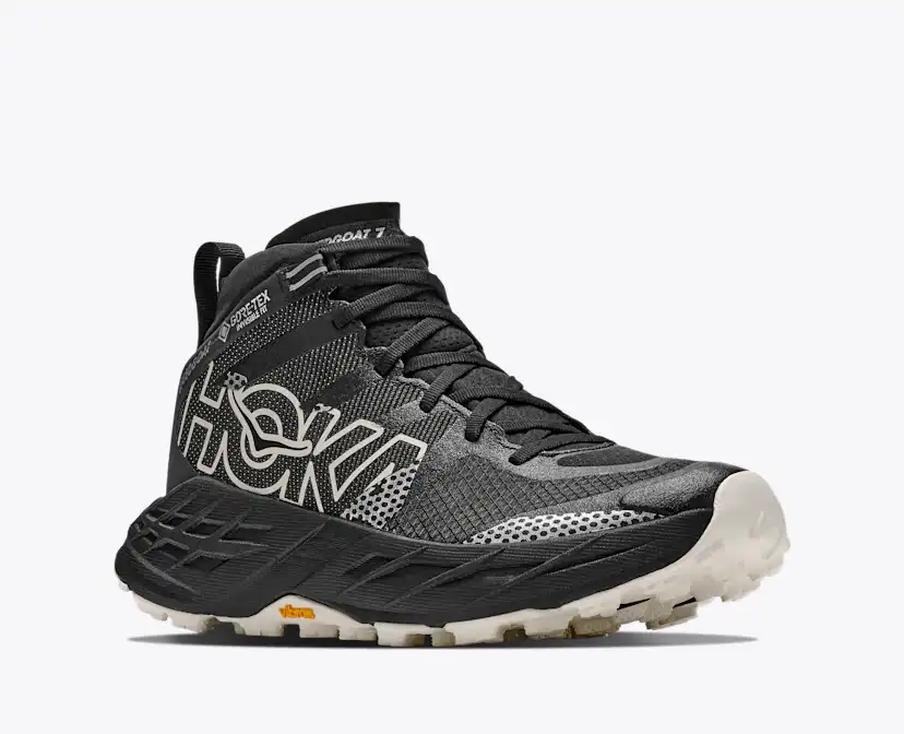 Женские кроссовки Hoka Speedgoat 7 Hike GTX, цвет: Чёрный / Алебастровый — фото 6