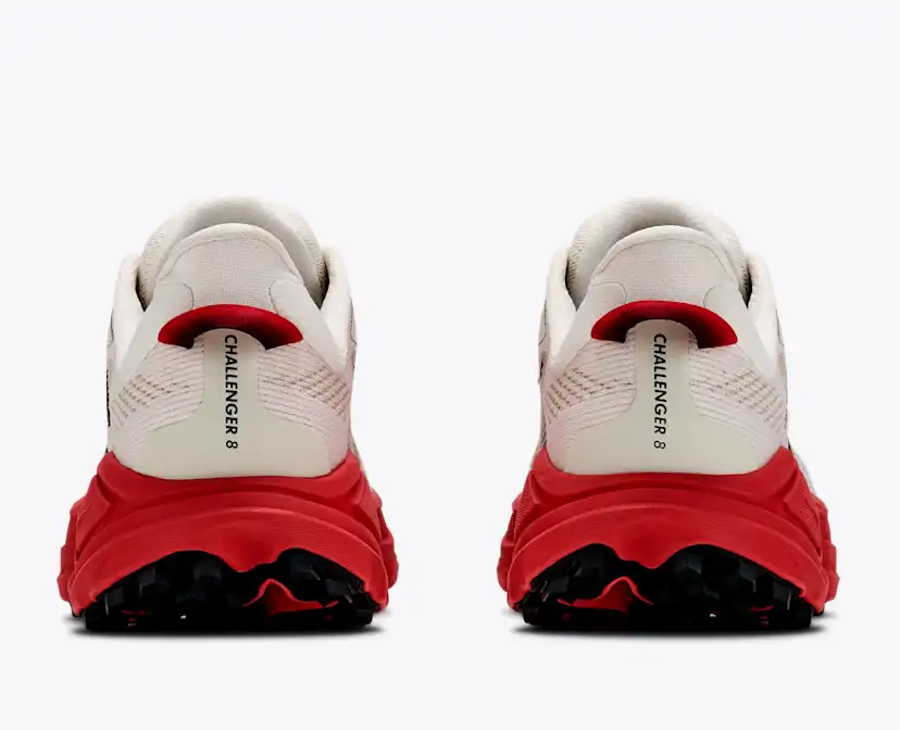 Женские кроссовки HOKA Challenger 8, цвет: Алебастровый / Красный — фото 5