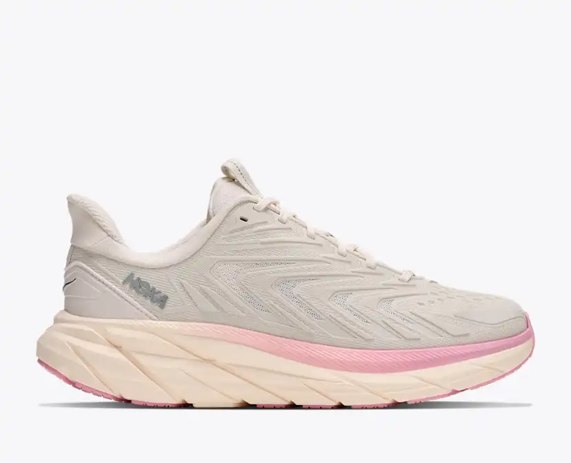 Женские кроссовки Hoka Clifton UTL, цвет: Алебастровый / Розовый