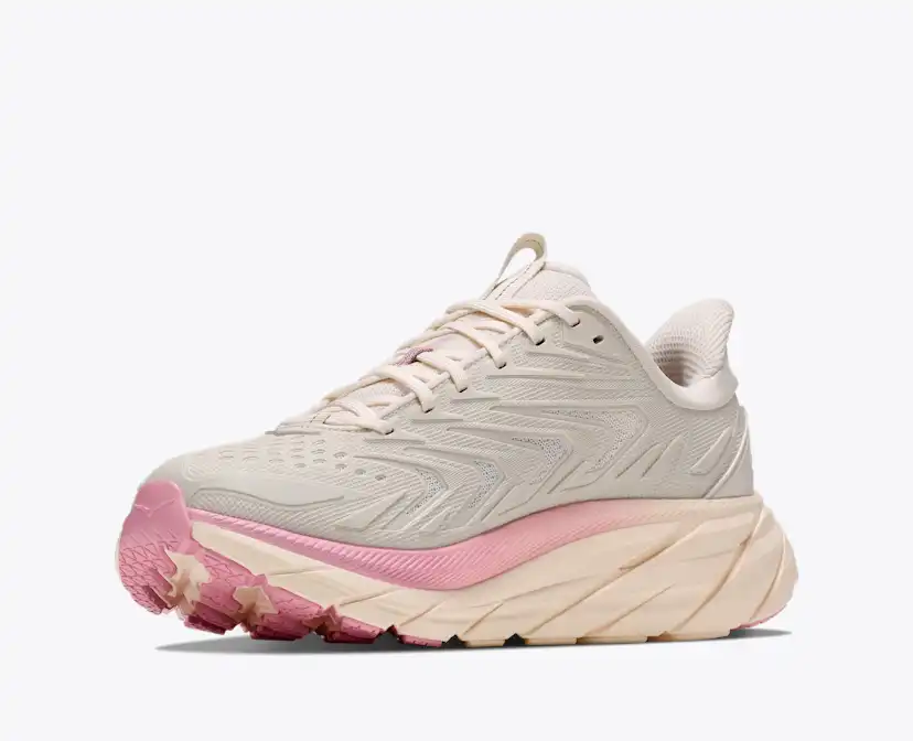 Женские кроссовки Hoka Clifton UTL, цвет: Алебастровый / Розовый — фото 3