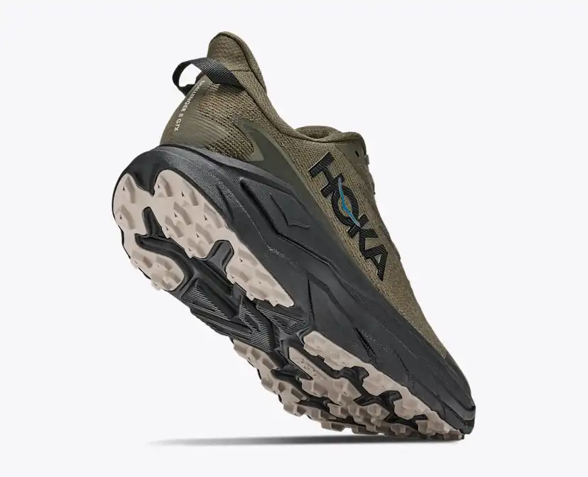 Мужские кроссовки HOKA Challenger 8 GTX, цвет: Состаренный оливковый / Чёрный — фото 4