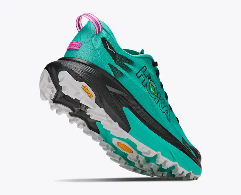 Женские кроссовки HOKA Mafate 5, цвет: Чёрный / Аквамариновый — фото 4