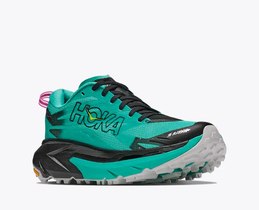 Женские кроссовки HOKA Mafate 5, цвет: Чёрный / Аквамариновый — фото 6