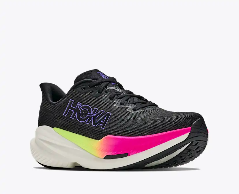 Мужские кроссовки HOKA Mach X 3, цвет: Чёрный / Неоновый — фото 6