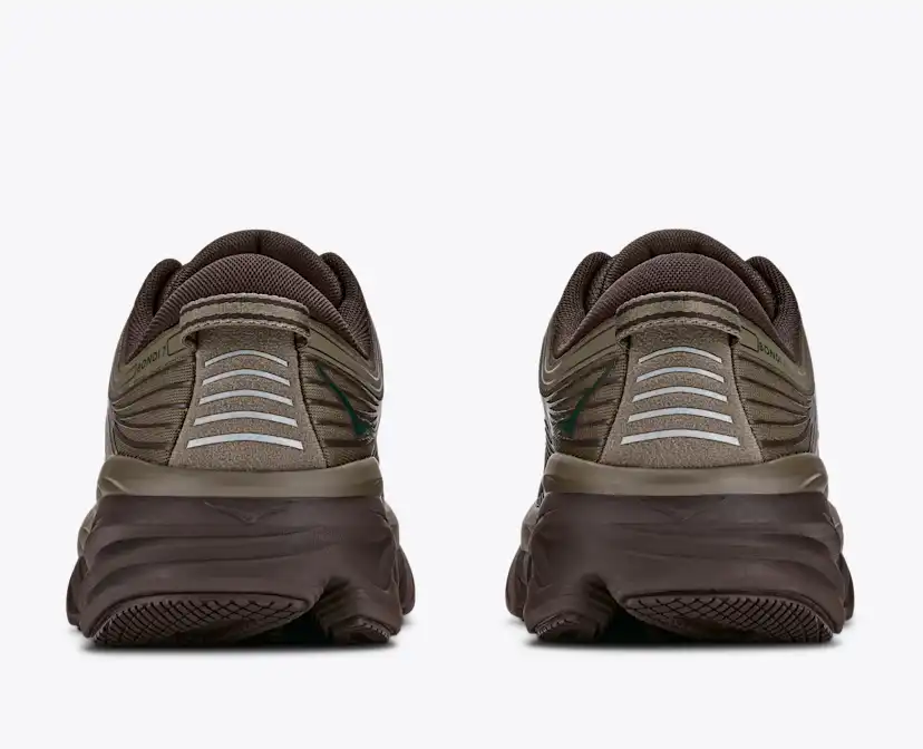 Мужские кроссовки Hoka Bondi 7, цвет: Состаренный оливковый / Железный — фото 5