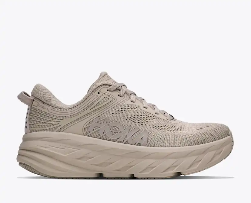 Женские кроссовки Hoka Bondi 7, цвет: Серо-коричневый