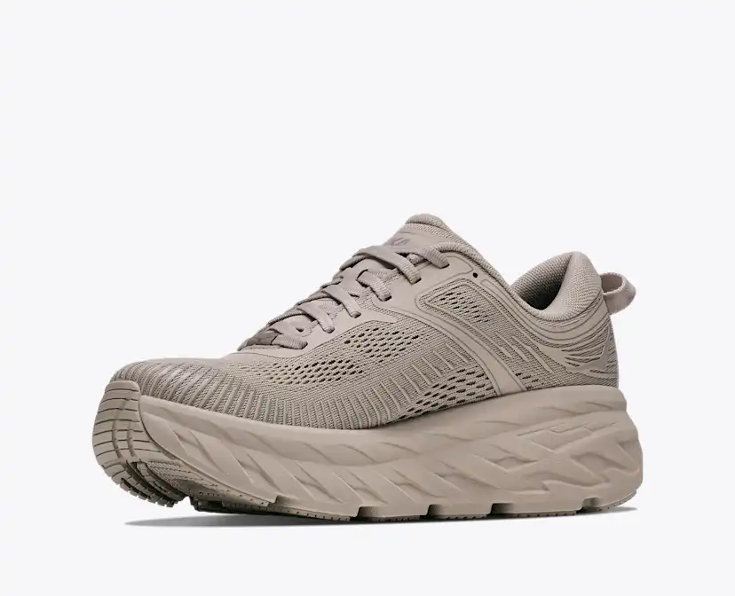 Женские кроссовки Hoka Bondi 7, цвет: Серо-коричневый — фото 3