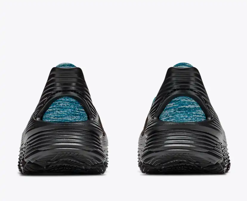 Обувь Hoka Vibrant Bloom Restore TC, цвет: Чёрный / Аквамариновый — фото 5