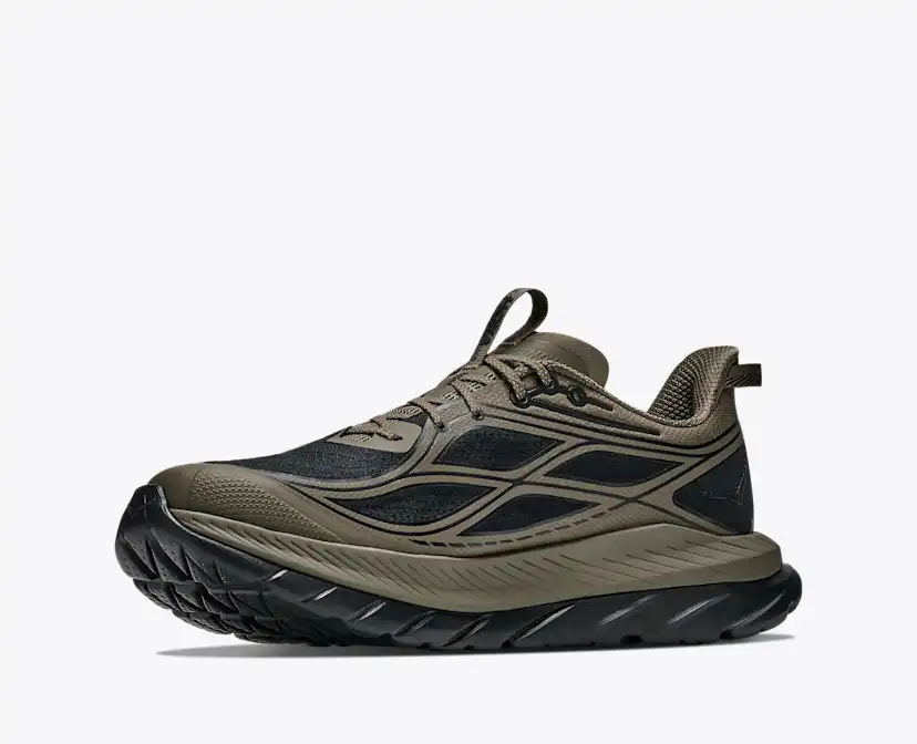 Мужские кроссовки Hoka Mach Remastered, цвет: Состаренный оливковый / Чёрный — фото 3