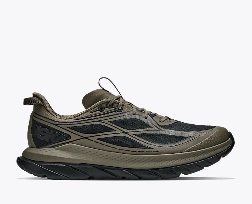 Мужские кроссовки Hoka Mach Remastered, цвет: Состаренный оливковый / Чёрный