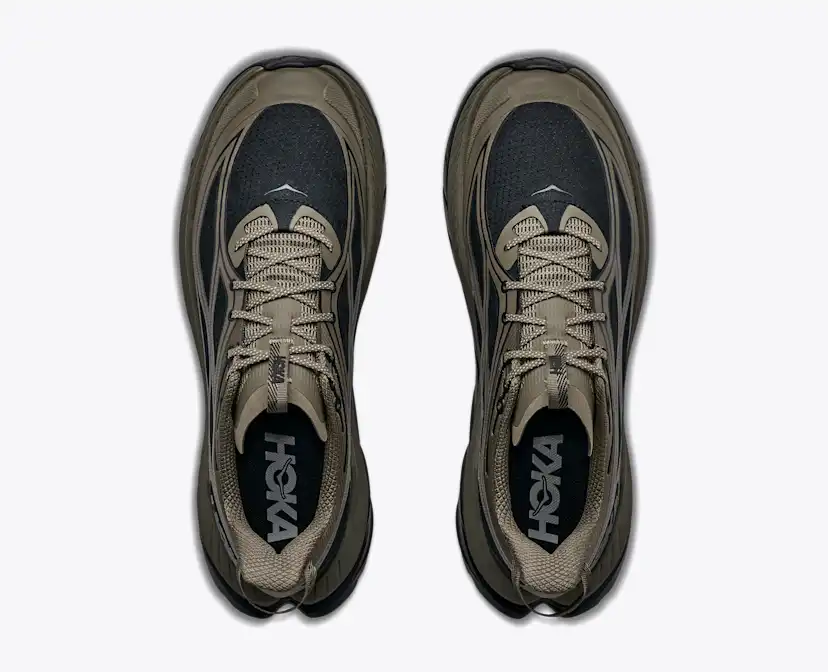 Мужские кроссовки Hoka Mach Remastered, цвет: Состаренный оливковый / Чёрный — фото 2
