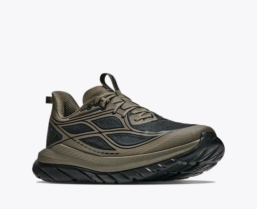 Мужские кроссовки Hoka Mach Remastered, цвет: Состаренный оливковый / Чёрный — фото 6