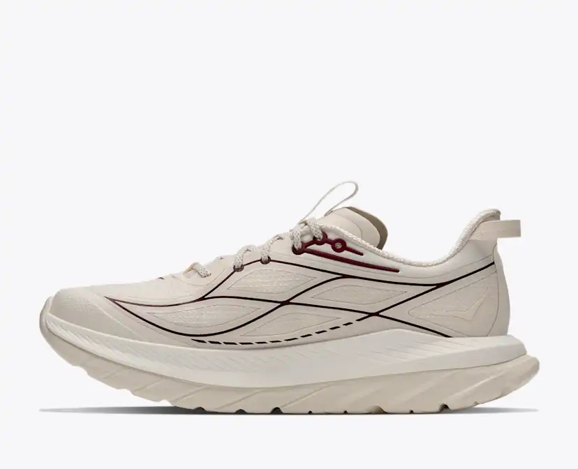 Женские кроссовки Hoka Mach Remastered, цвет: Алебастровый / Вишнёвый — фото 8