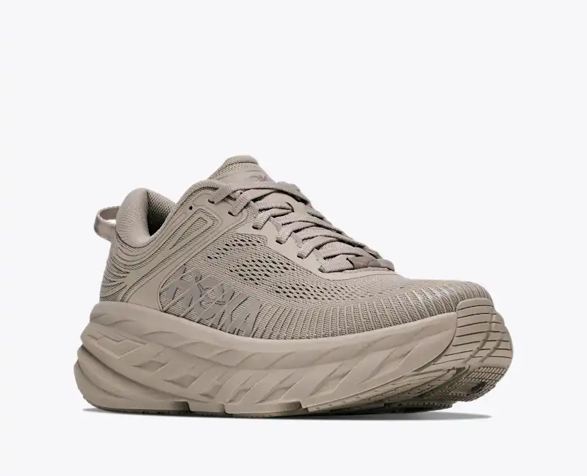 Женские кроссовки Hoka Bondi 7, цвет: Серо-коричневый — фото 6