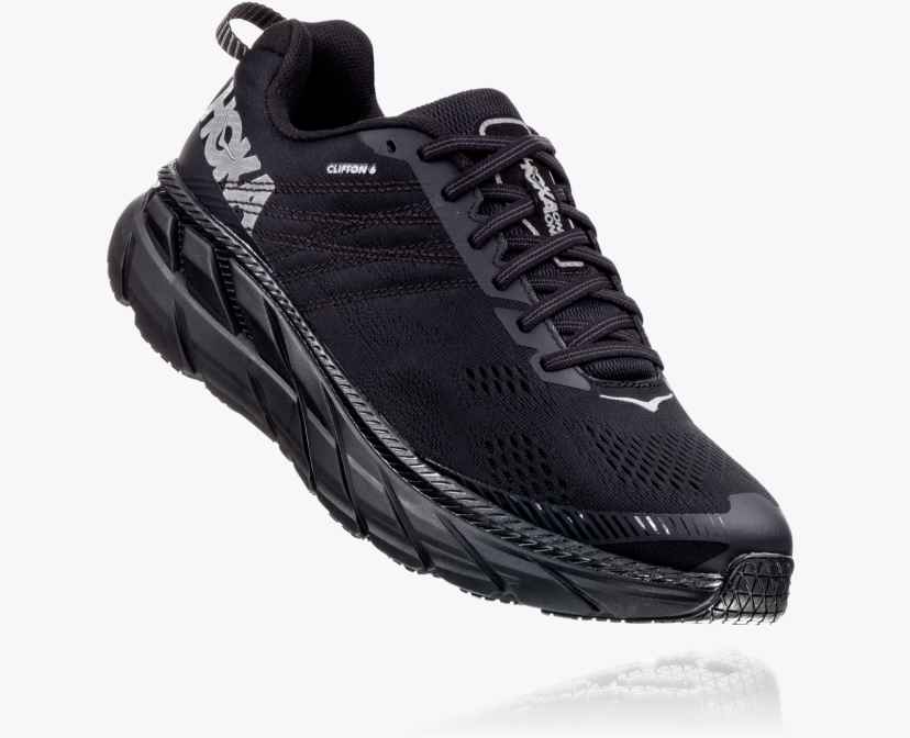 ホカ　hoka one one clifton 6 wide 26cm 黒&amp;白 Hoka One One Clifton 6 Black White Women US 7 Trail Hiking