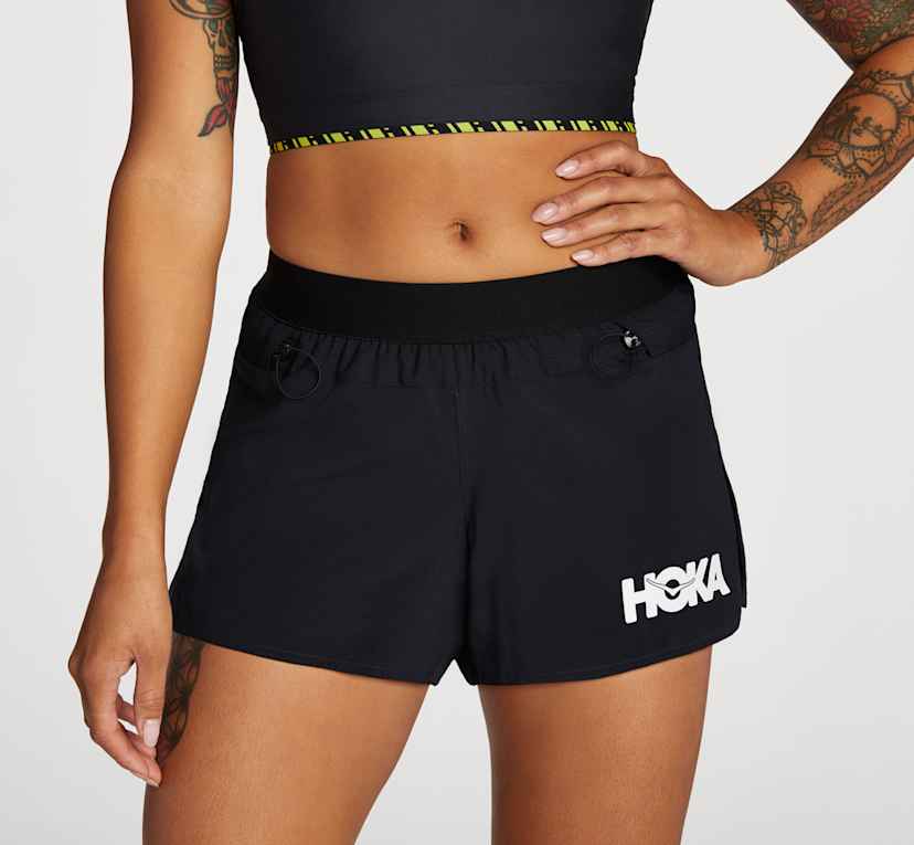 HOKA ブラックショートパンツ Sサイズ（Japan＝M） HOKA ONE ONE® Glide 5'' Short w/Brief for Men | HOKA ONE ONE®