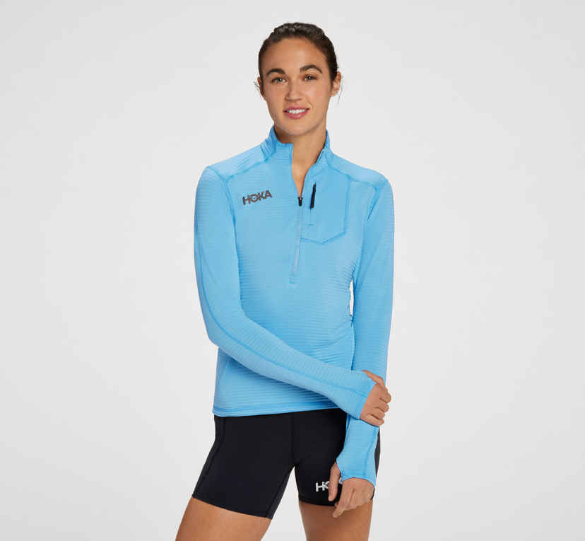 美品 23AW F.C.R.B HALF ZIP PRACTICE TOP L 1/2 Zip Performance Top | HOKA®