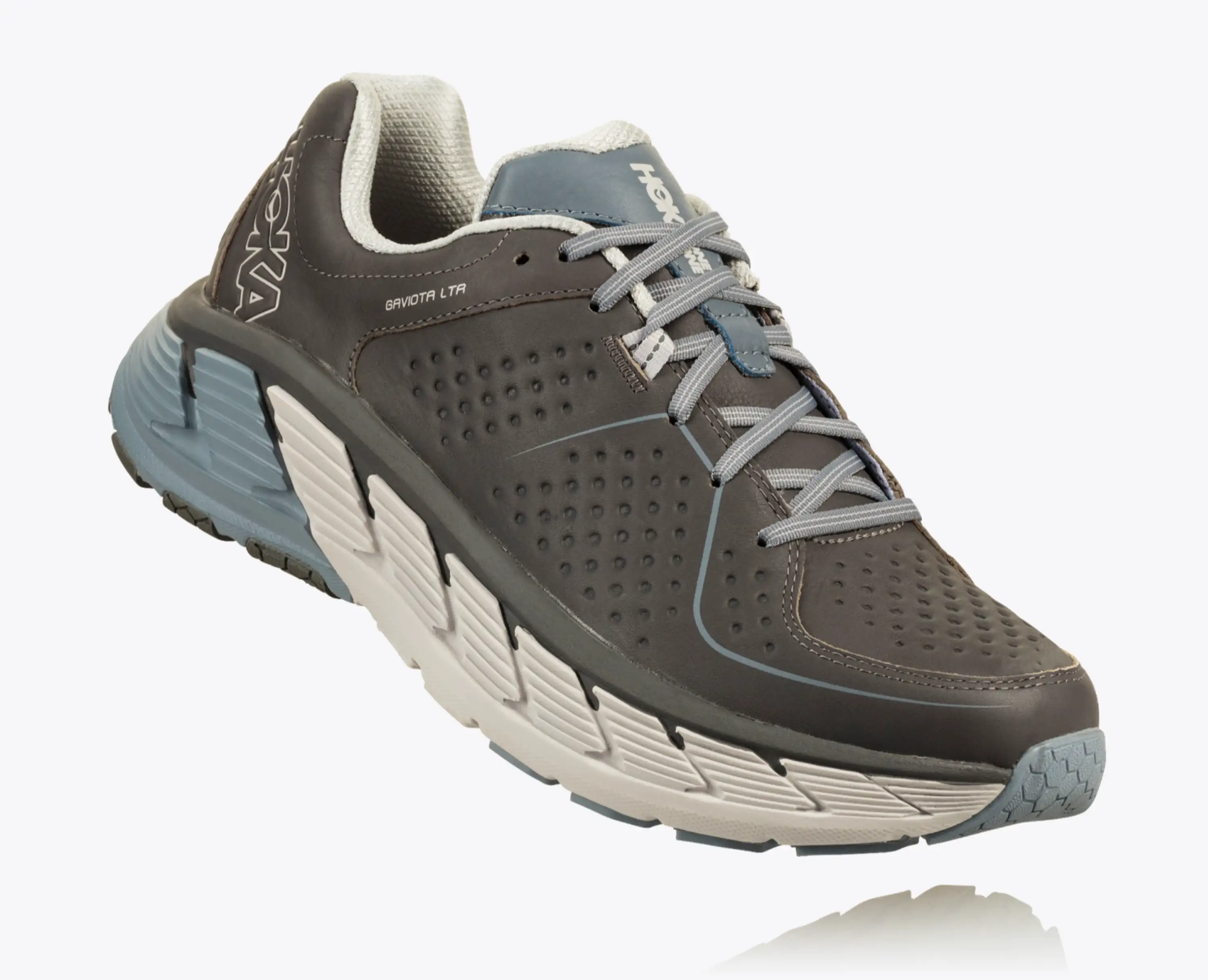 Size‎ 12.5 (2E)- Hoka One One Gaviota LTR Wide Brown Leather EUC! Hoka One One Gaviota LTR White for sale | eBay main image 3