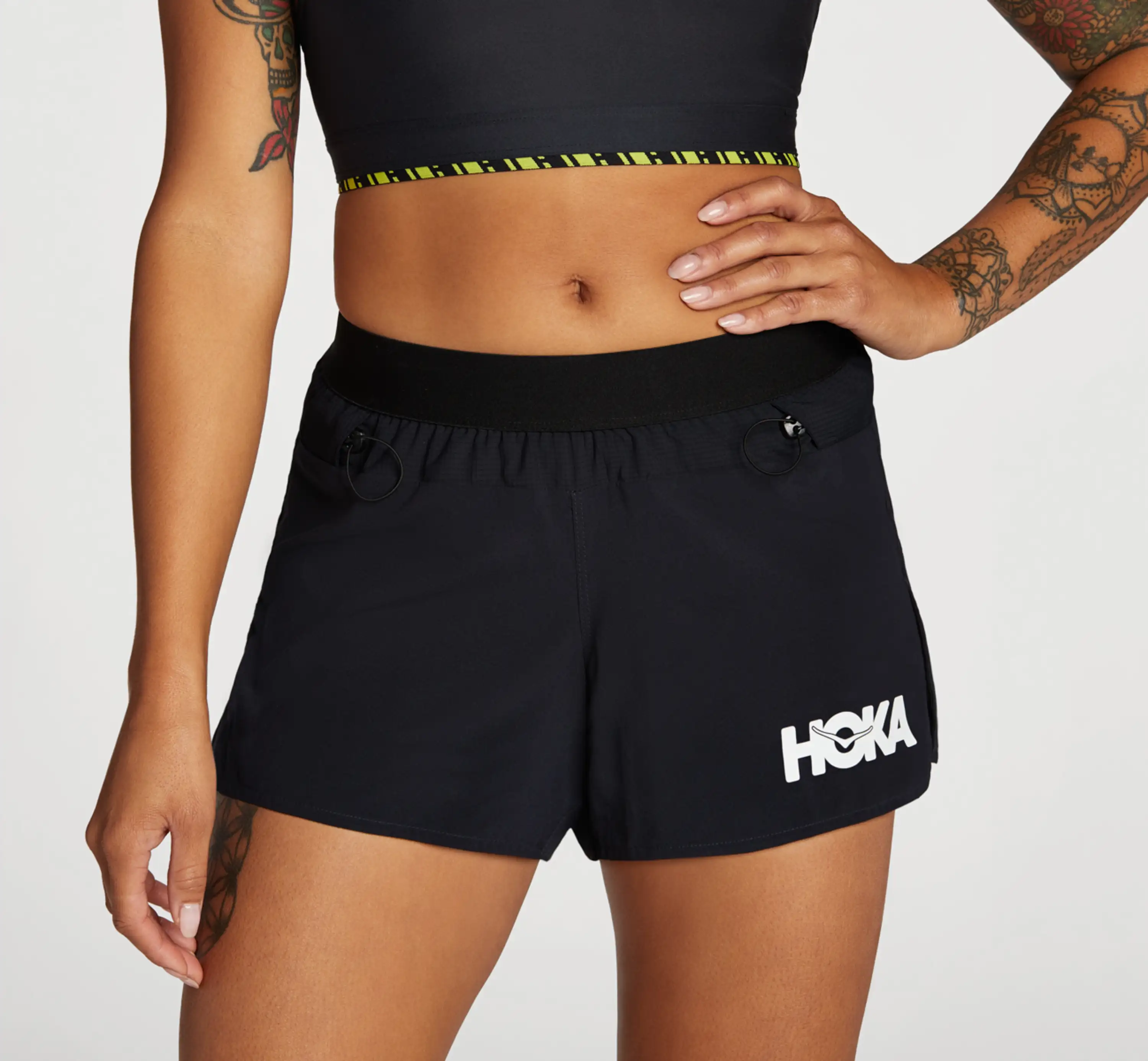 HOKA ブラックショートパンツ　レディース HOKA® SG Trail Short for Women | HOKA®