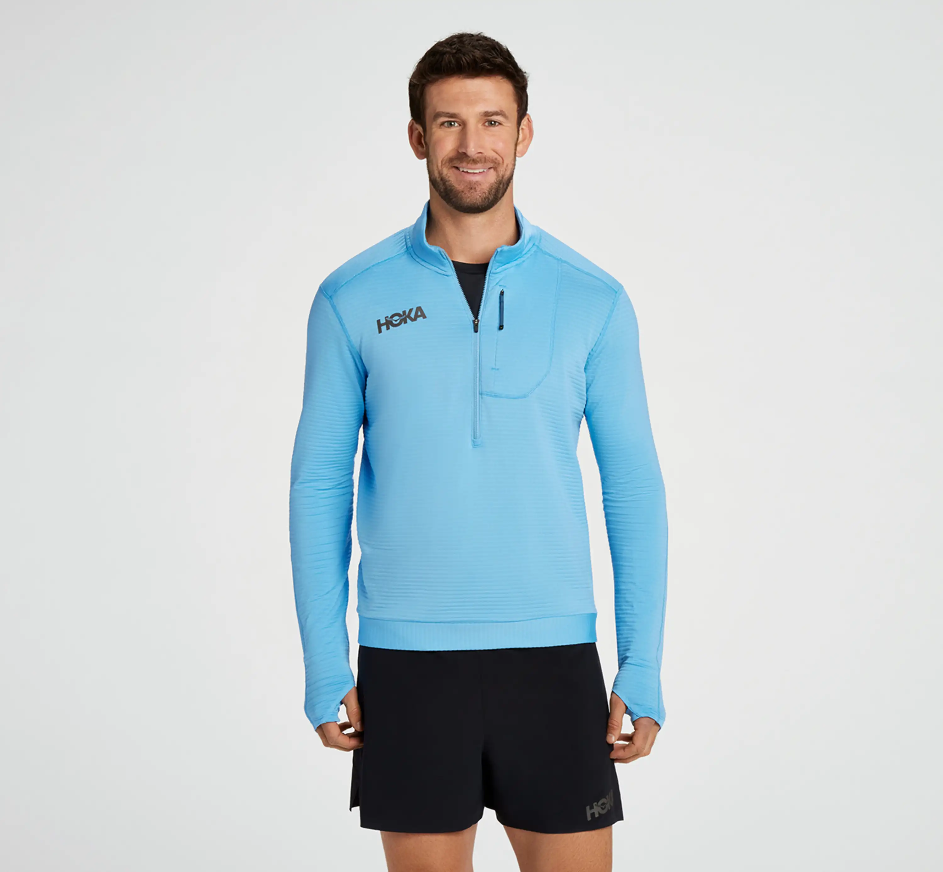 1/2 Zip Terry Knit Performance Top | HOKA®