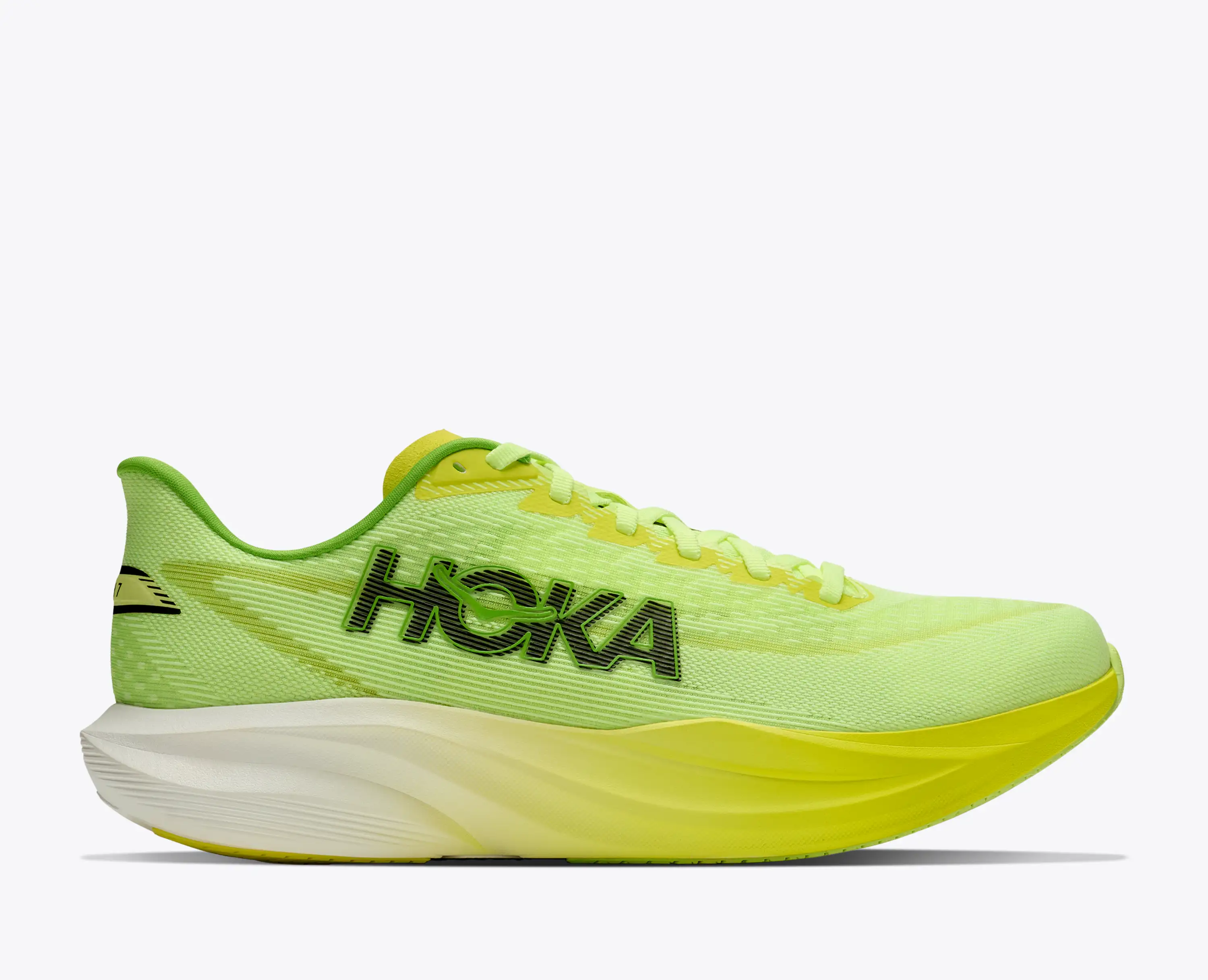 HOKA スポーツシューズ ホワイト/グリーン/イエロー HOKA Mach 7 for Men | HOKA® TR