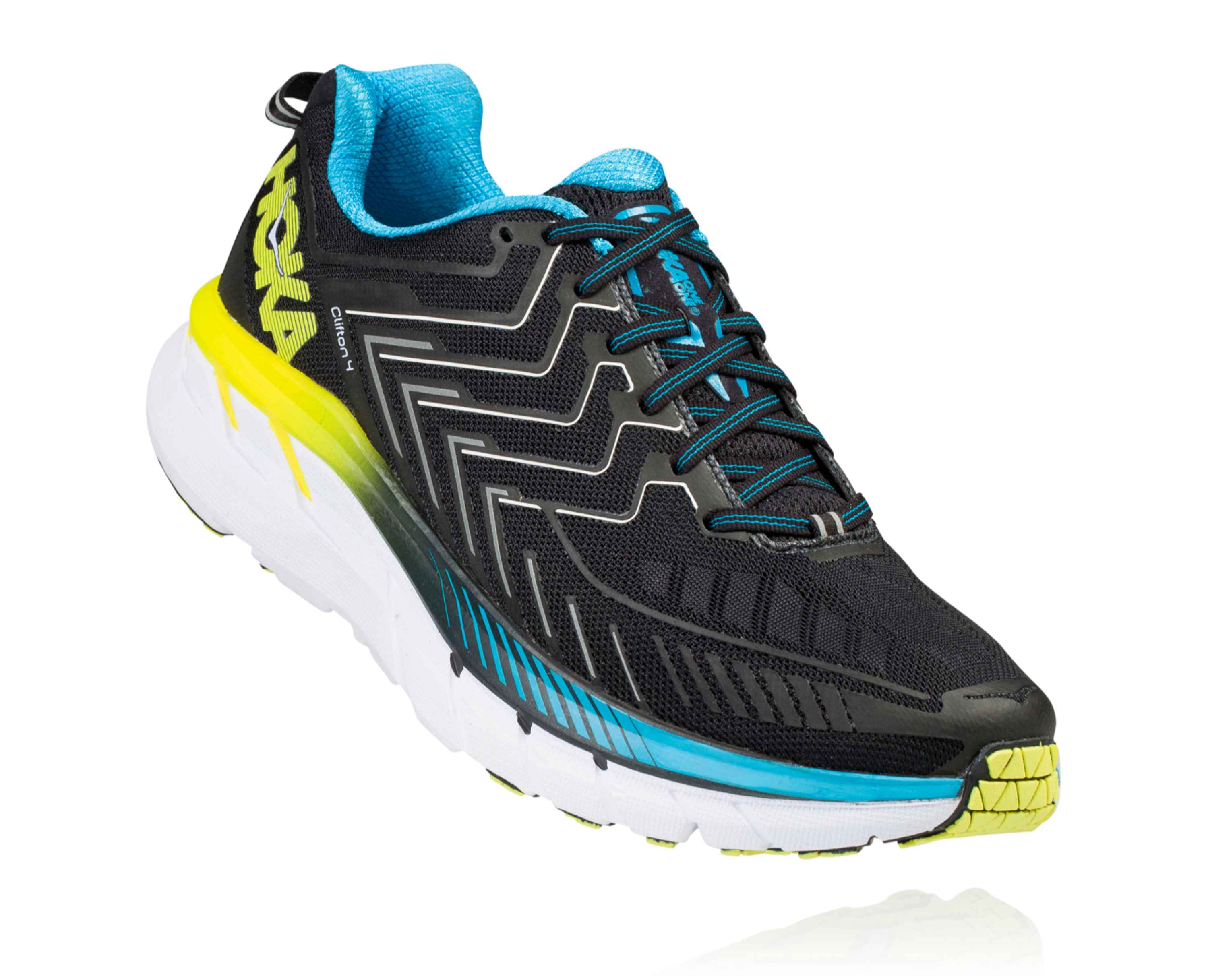 HOKA ONE ONE CLIFTON 4 10.5 ブラック/ホワイト Amazon.com | HOKA ONE ONE Men's Running Shoes, Black, 10 US