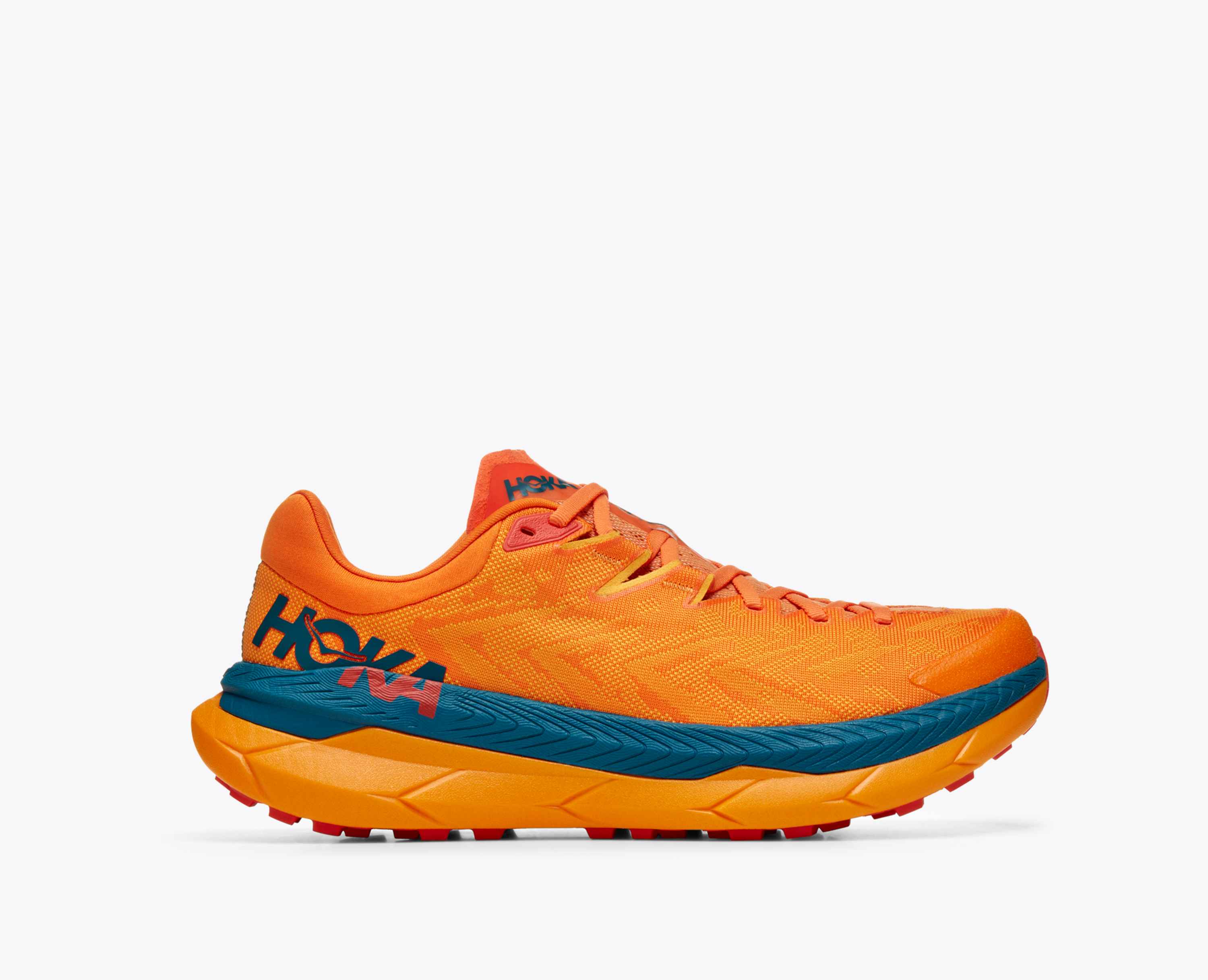 HOKA ONE ONE スニーカー グレー/オレンジ/ターコイズ HOKA ONE ONE】全路面対応・防水仕様モデルの新作「CHALLENGER