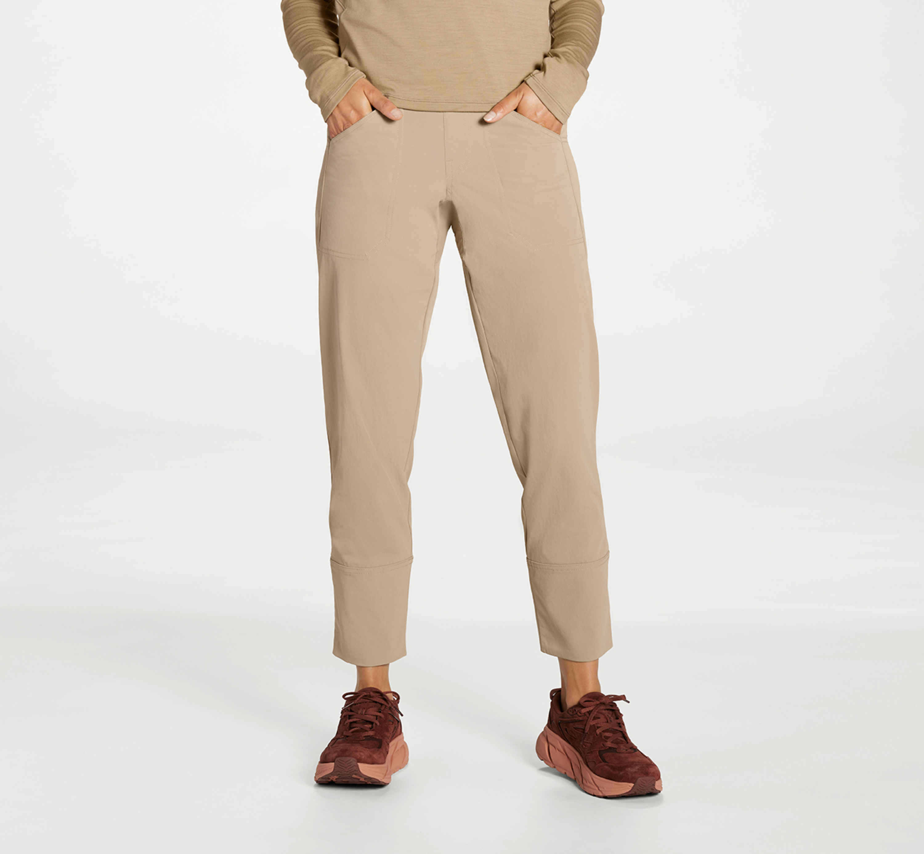 【BAON】[unisex] Hoka Brushed One Tuck Banding Pants BAON】[unisex] Hoka Brushed One Tuck Banding Pants