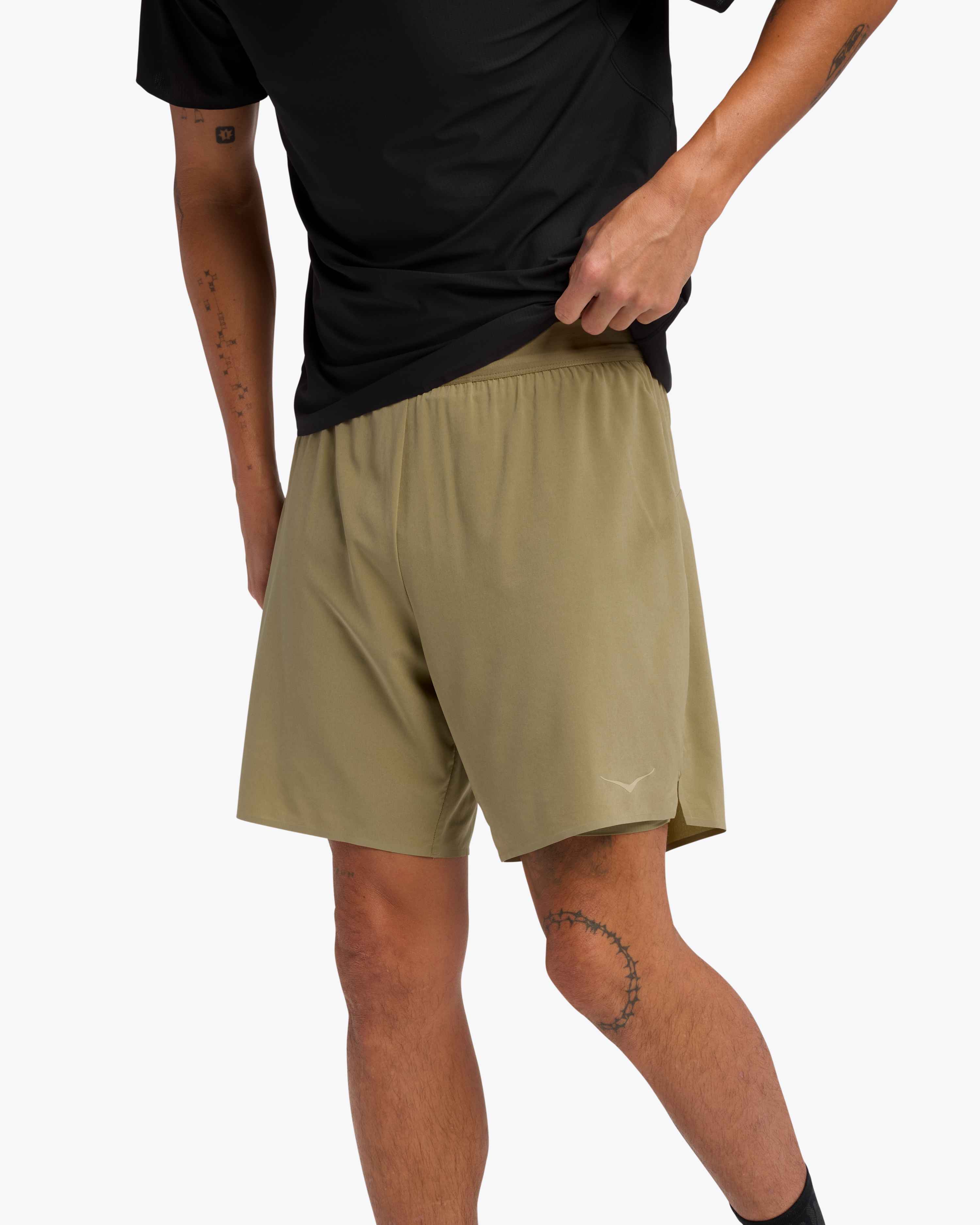 極美品 HOKA ONE ONE GLIDE 7INCH SHORTS 2IN1 Hoka Glide 7 Short 2 In 1 Mens | Black – Alexandra Sports
