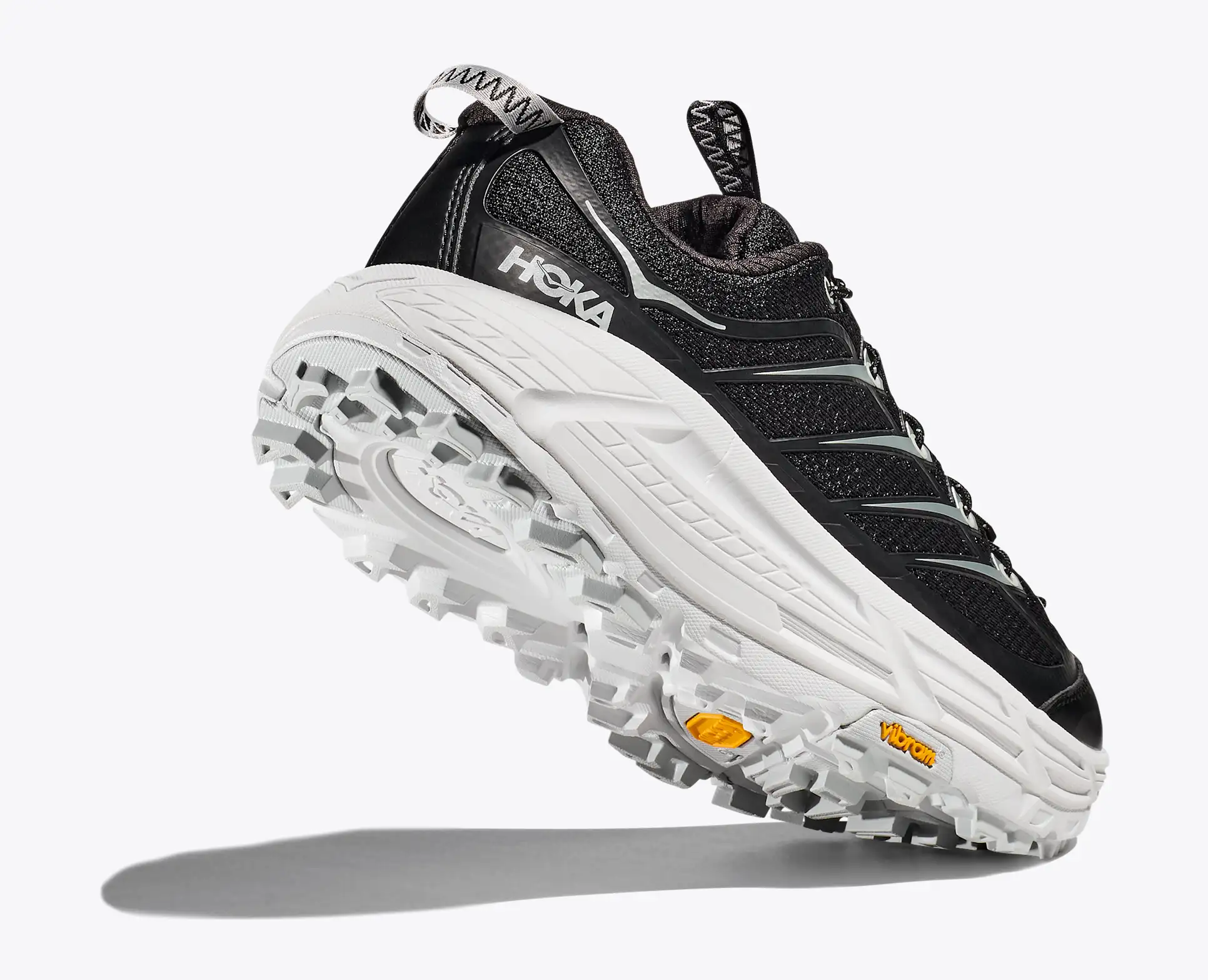 HOKA Mafate Three2 Unisex Shoes (Black / Cosmic Grey)