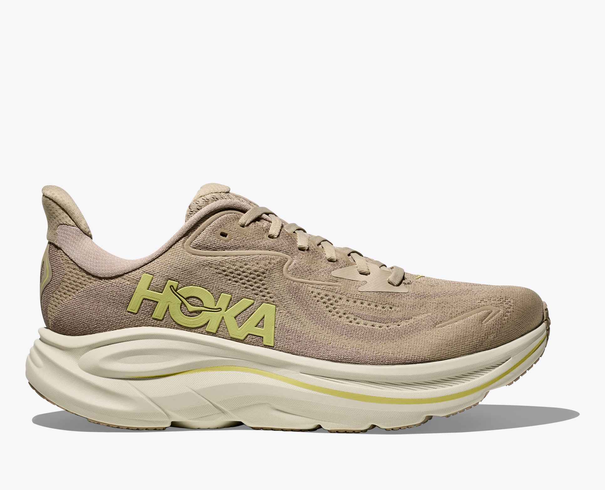 Hoka Men's Clifton 10 Running Shoes- Black/ White