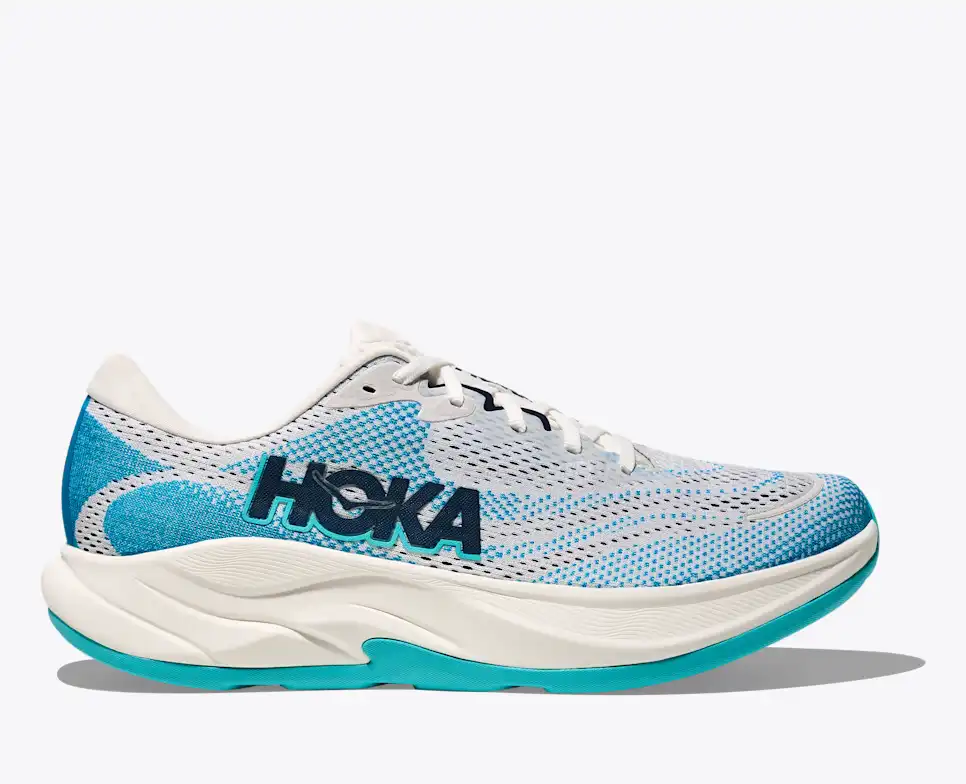 Men\'s Hoka Rincon 4 - Size 10D - White with Blue Trim Men main image 3