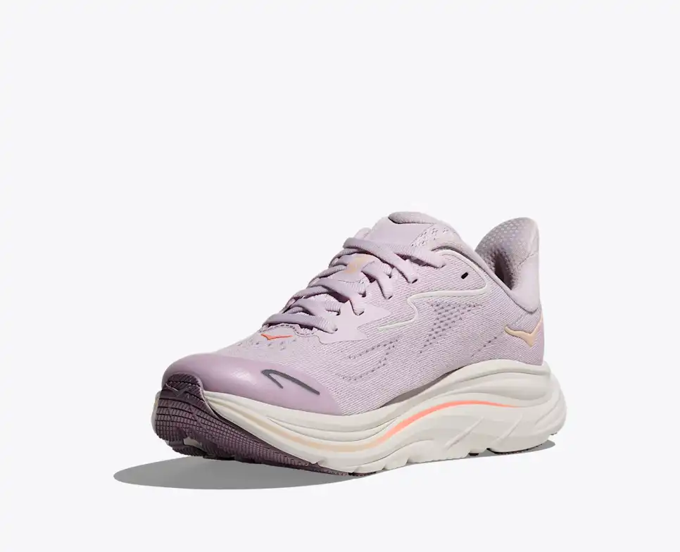 Girls' purple footwear - lilac/cream big kids Clifton 10 senaker