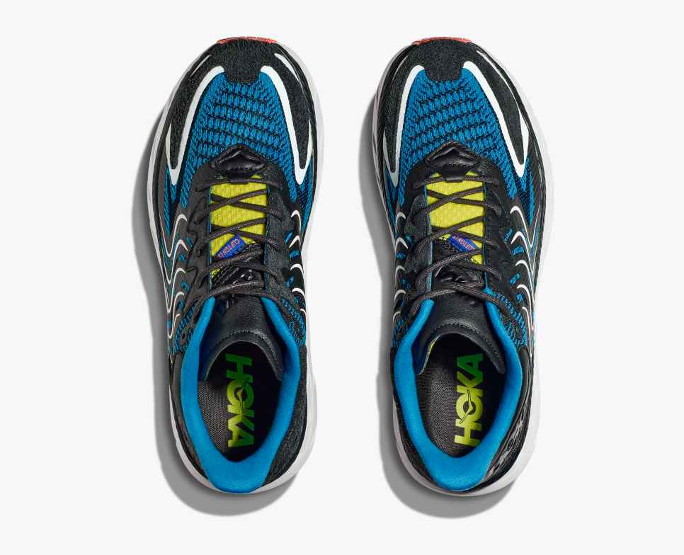 靴 HOKA CLIFTON LS BLACK / DIVA BLUE HOKA ONE ONE Clifton LS 'Black Diva Blue' 1141550-BDVB