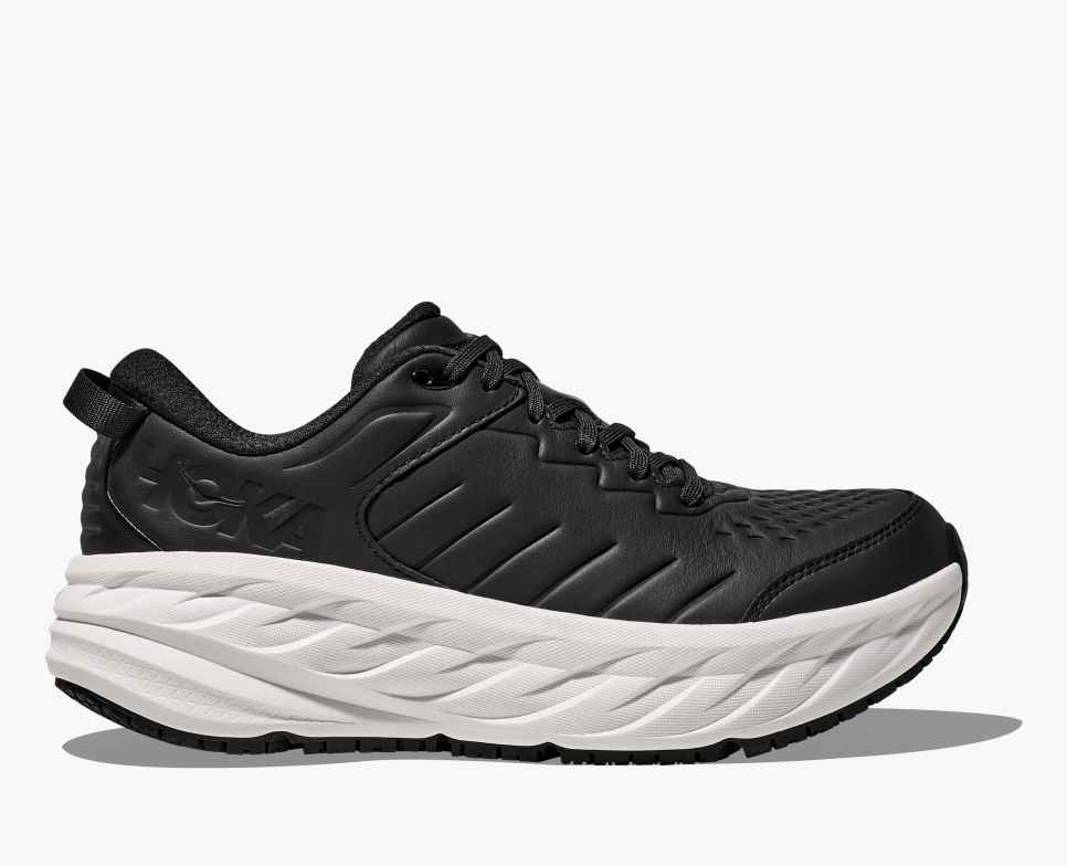 Men's Bondi SR Cushioned Leather Slip Resistant Shoe | HOKA®