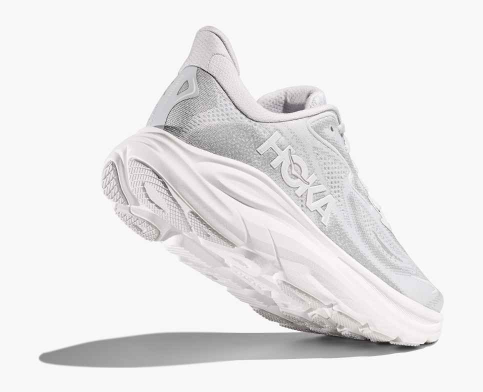 Hoka Women's Clifton 10 Running Shoes- Lilac Cream/ Tangerine Glow