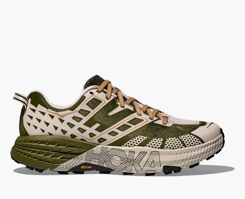 0250~two tone SPEEDGOAT sneakers with logoed sole
