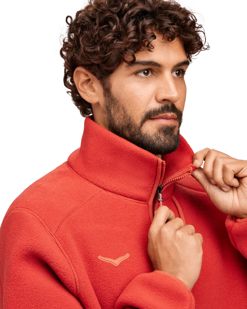 High Rise Collor HOKA ONE ONE® Ridgetop Full Zip Fleece for Men | HOKA ONE ONE®