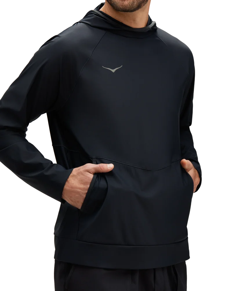 Poche kangourou confortable en jersey extensible.