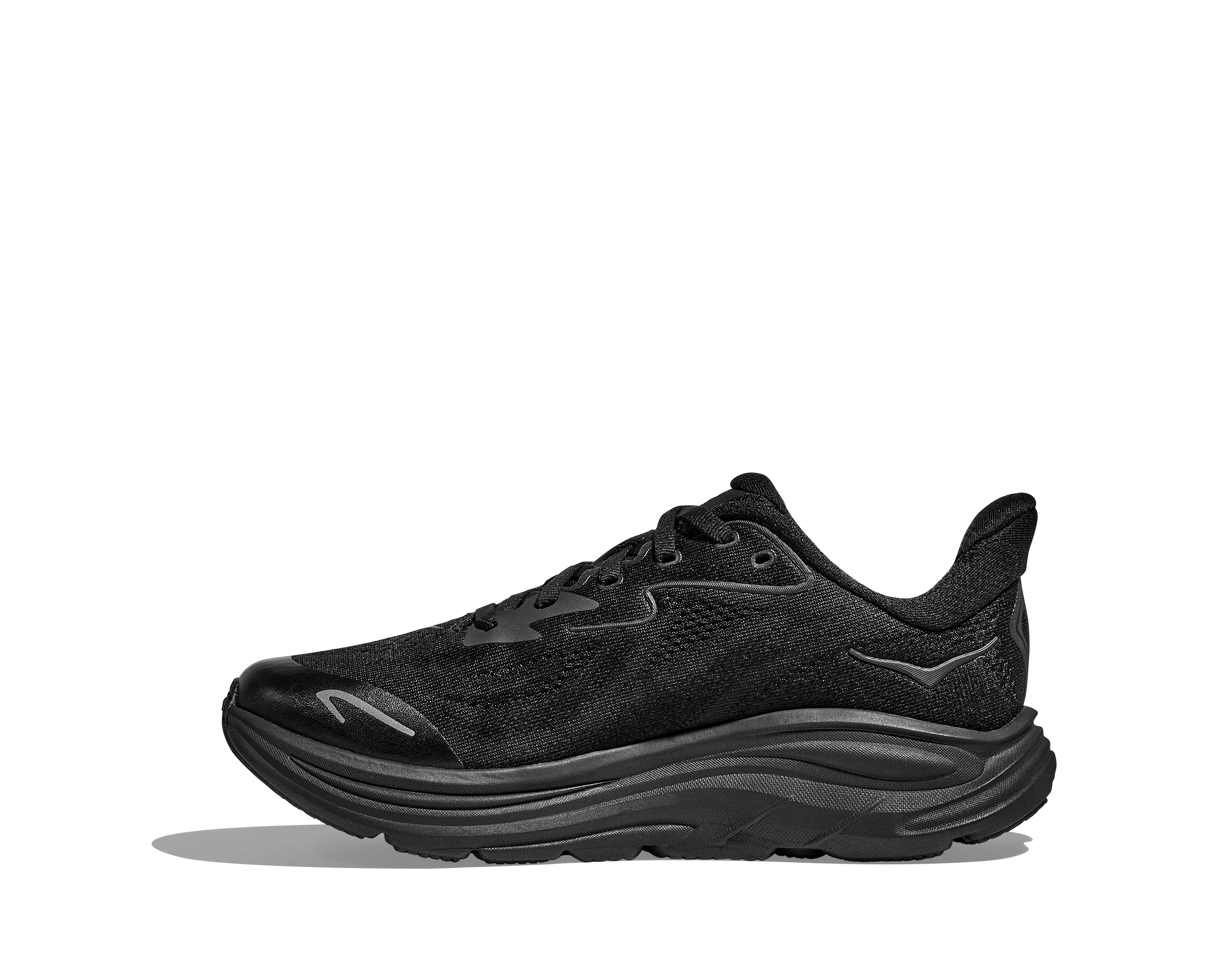 Hoka Clifton 10 - Black / Black Black (GS)