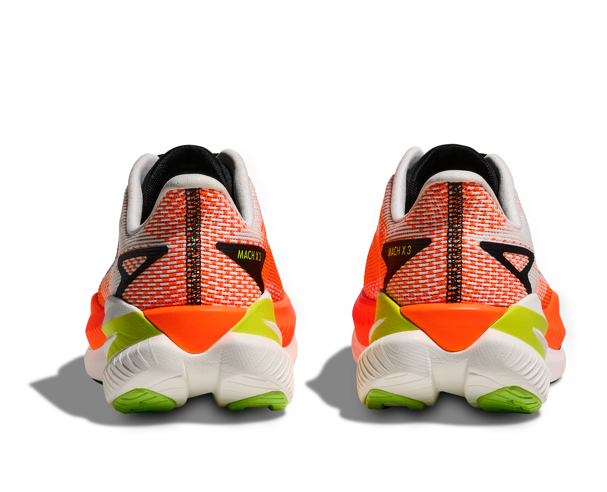 Hoka Mach X 3 - White / Neon Tangerine — photo 4