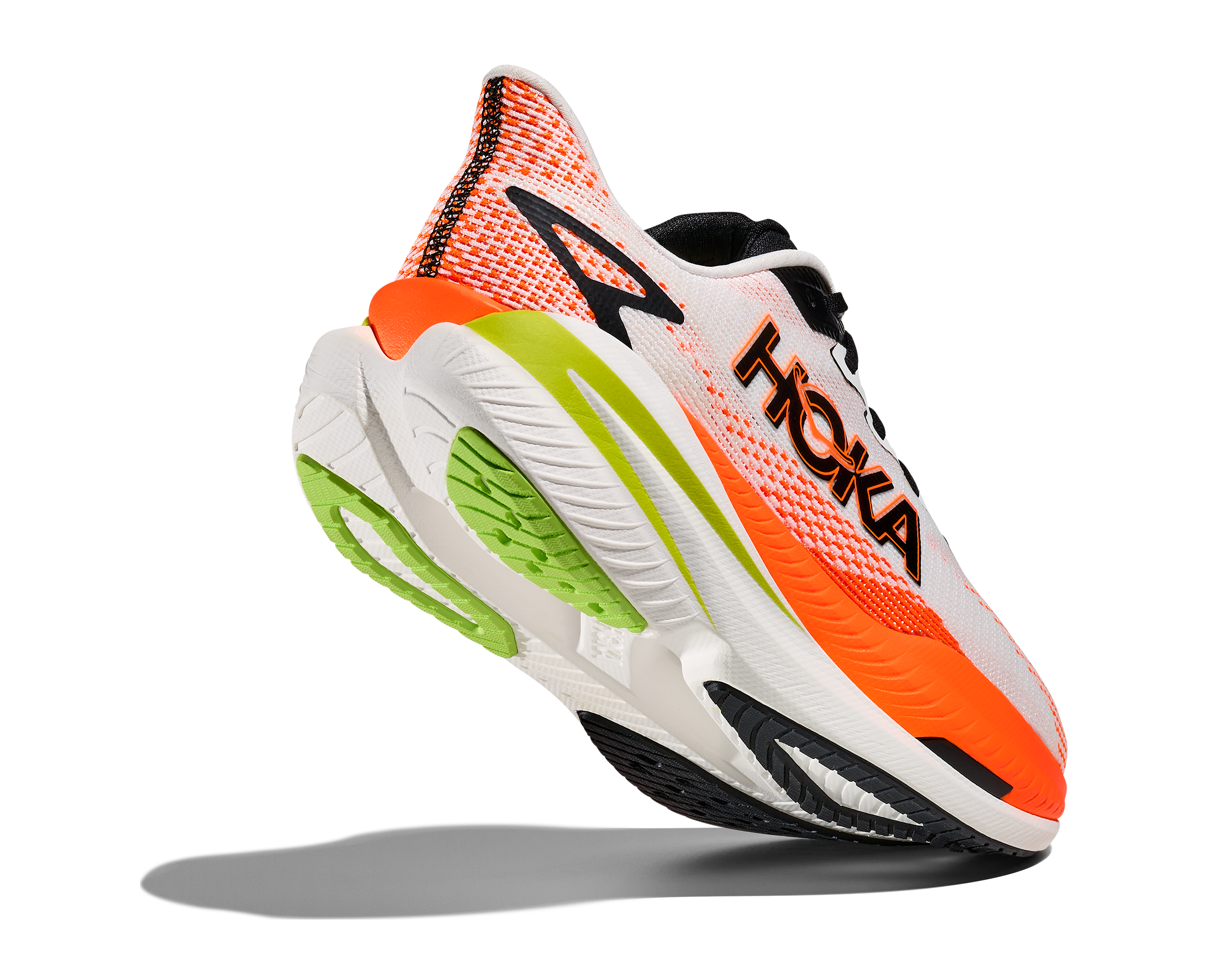Hoka Mach X 3 - White / Neon Tangerine — photo 5