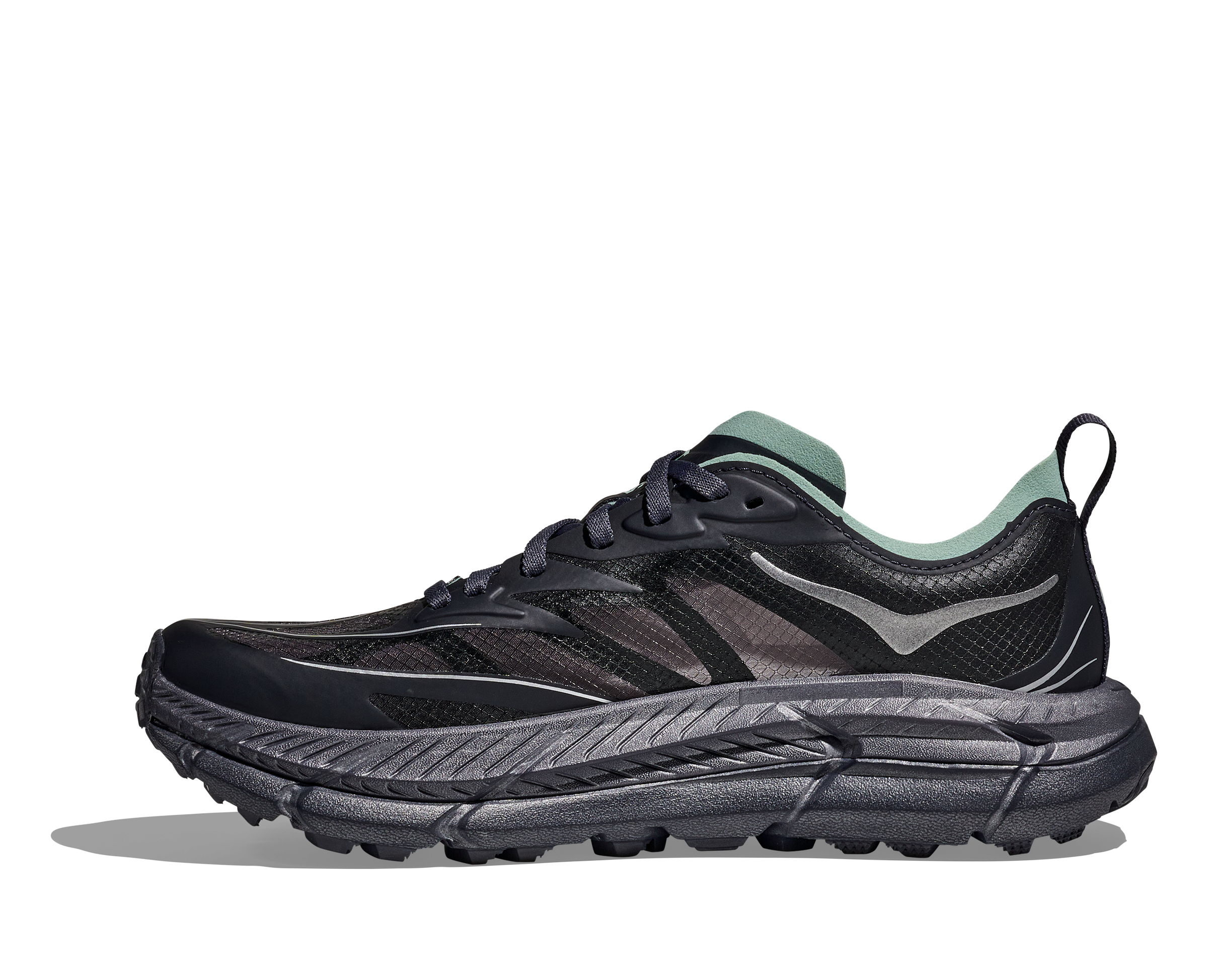 Hoka Mafate Speed 4 Lite - Charcoal Grey / Jade