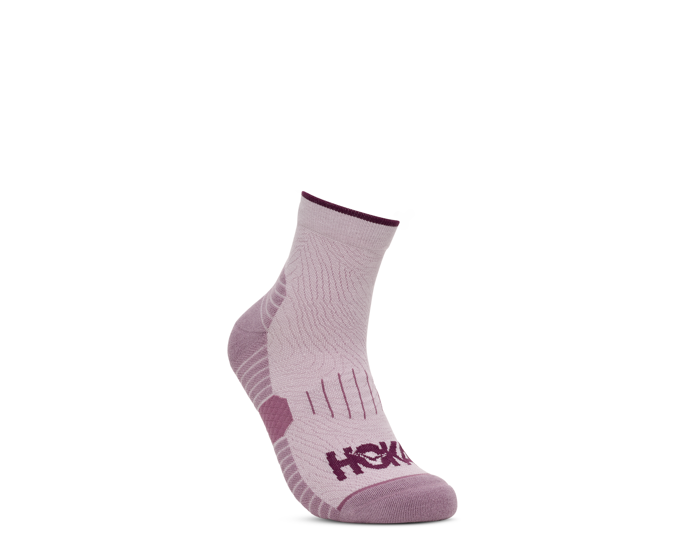 Hoka Paquete de tres pares de calcetines Quarter Run - Varsity Navy / Rosemary / Lilac Cream — foto 2