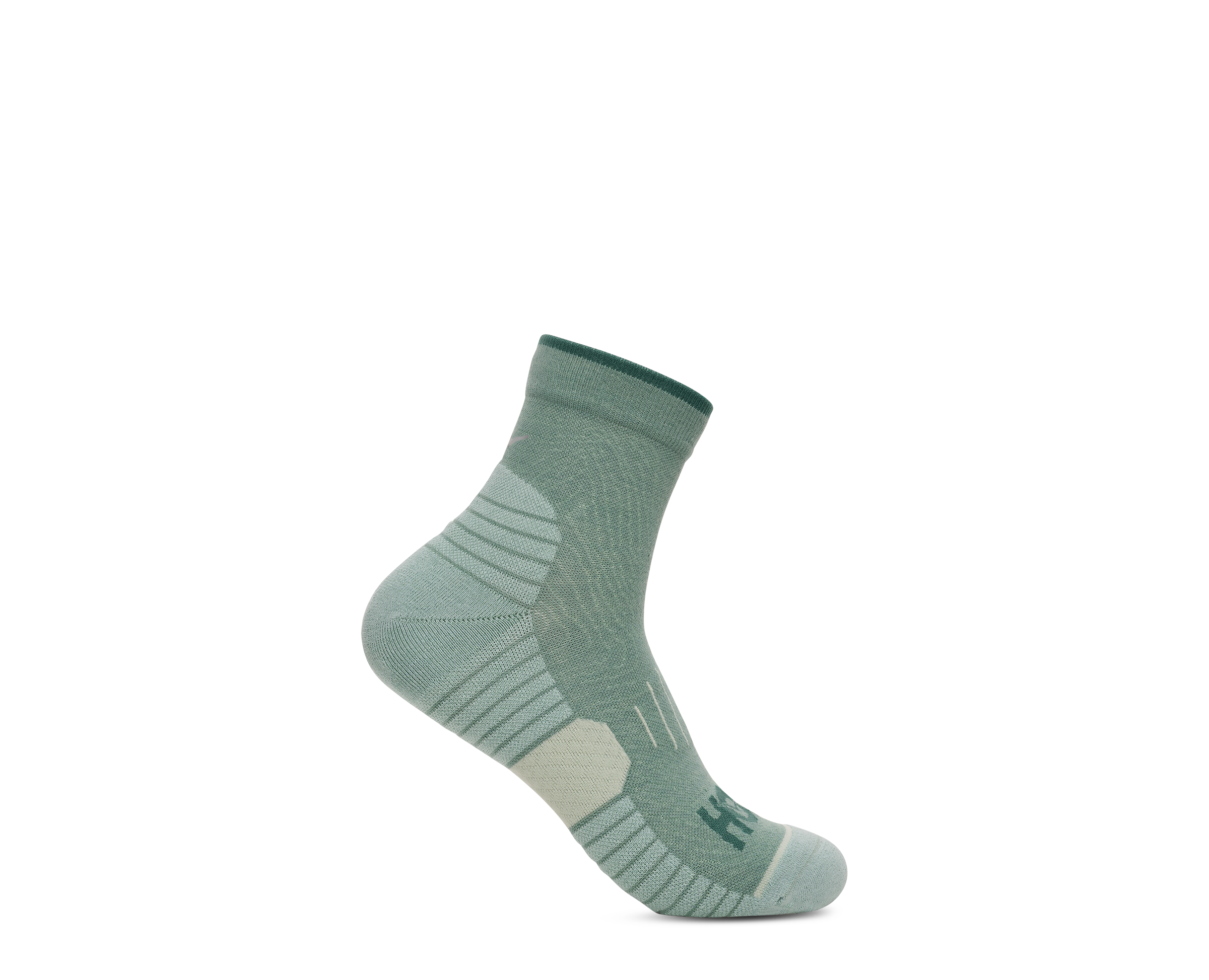 Hoka Paquete de tres pares de calcetines Quarter Run - Varsity Navy / Rosemary / Lilac Cream
