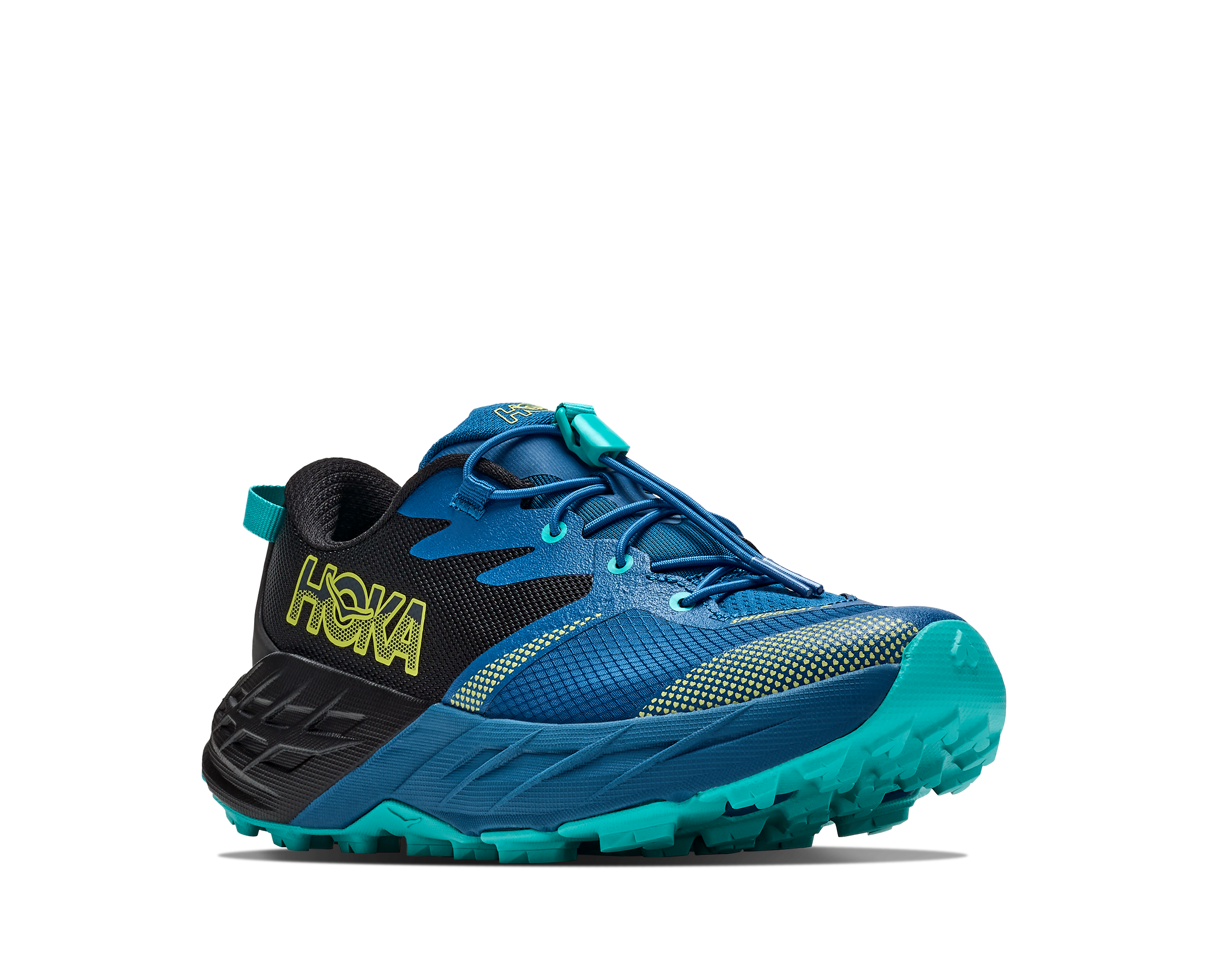 Hoka Speedgoat 7 - Black / Night Glow Blue — photo 3