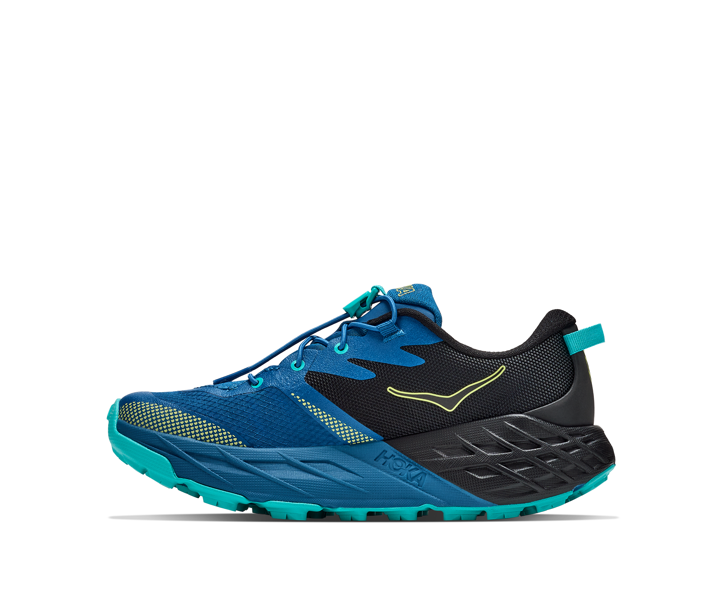Hoka Speedgoat 7 - Black / Night Glow Blue